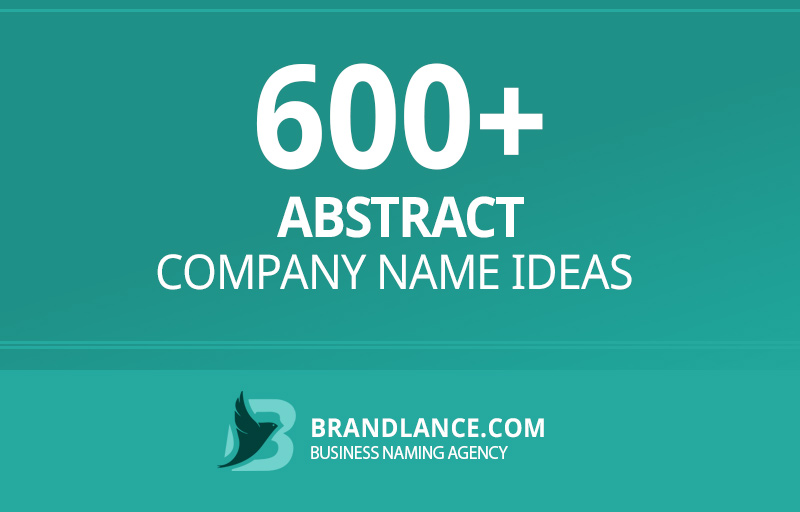 Abstract company name ideas for your new business venture
