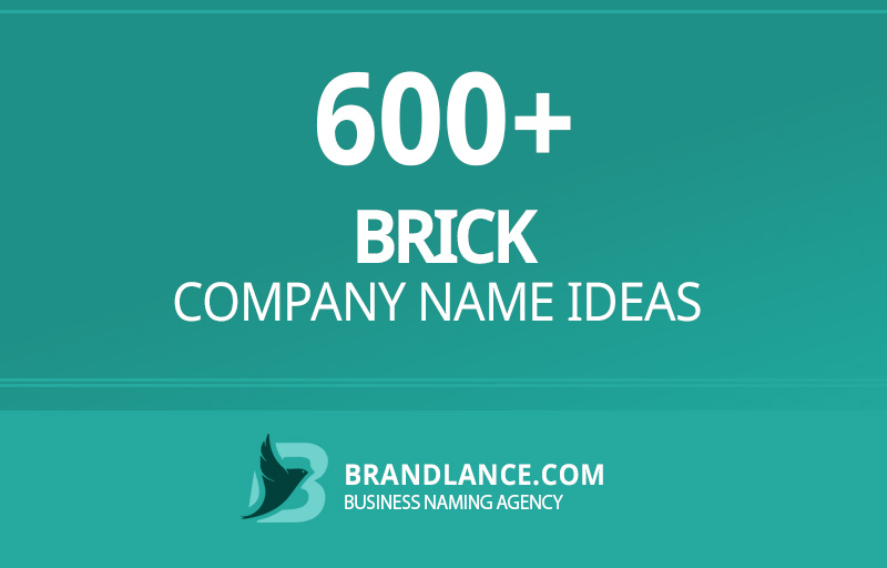 Brick company name ideas for your new business venture