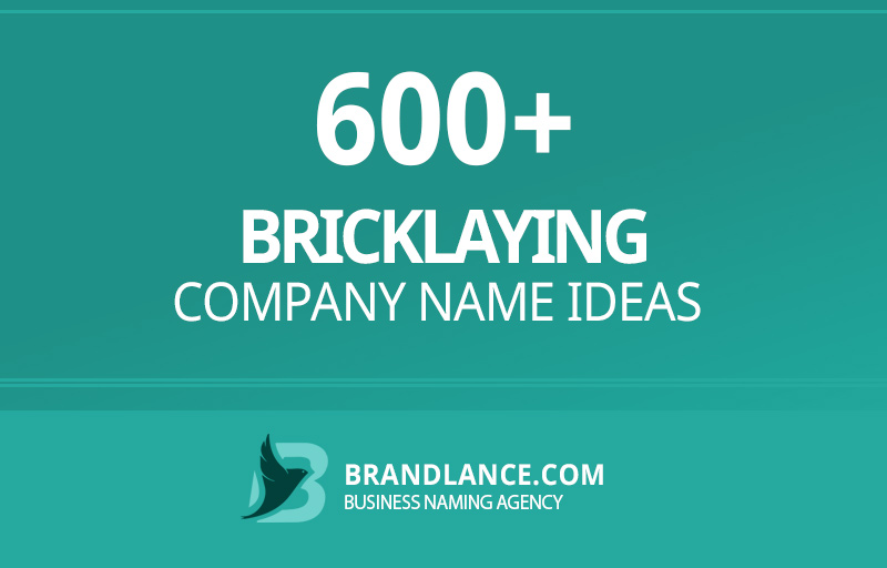 Bricklaying company name ideas for your new business venture