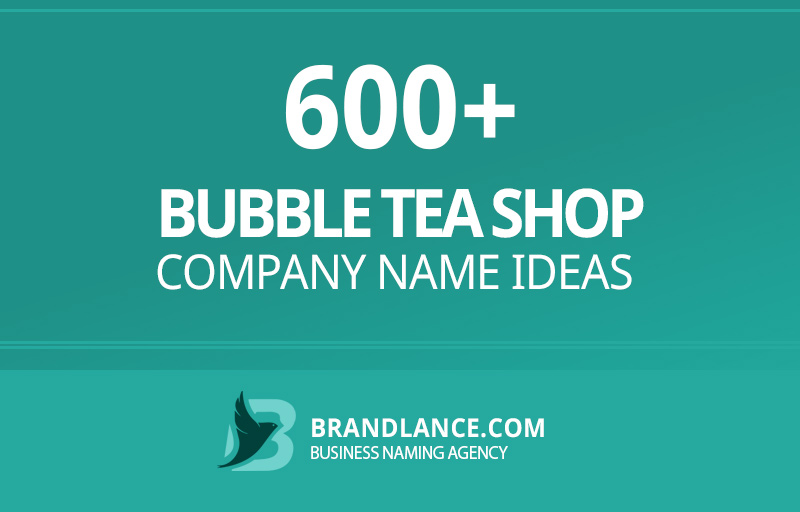 Bubble tea shop company name ideas for your new business venture