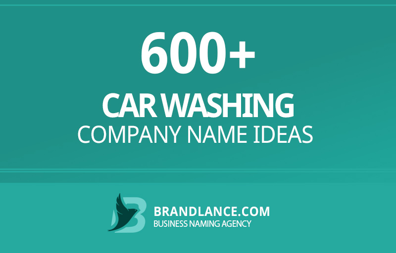 Car washing company name ideas for your new business venture
