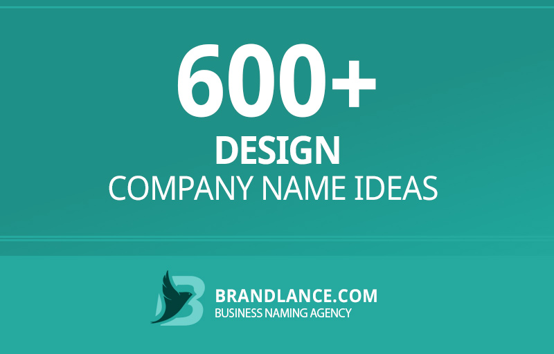 Design company name ideas for your new business venture