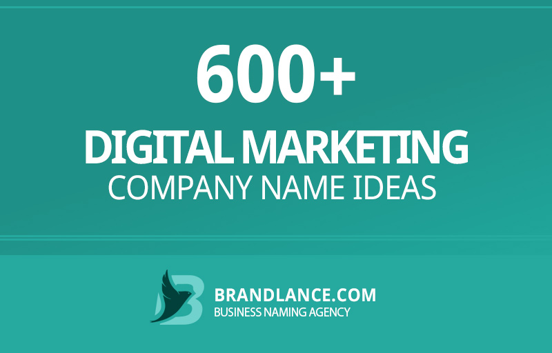 Digital marketing company name ideas for your new business venture
