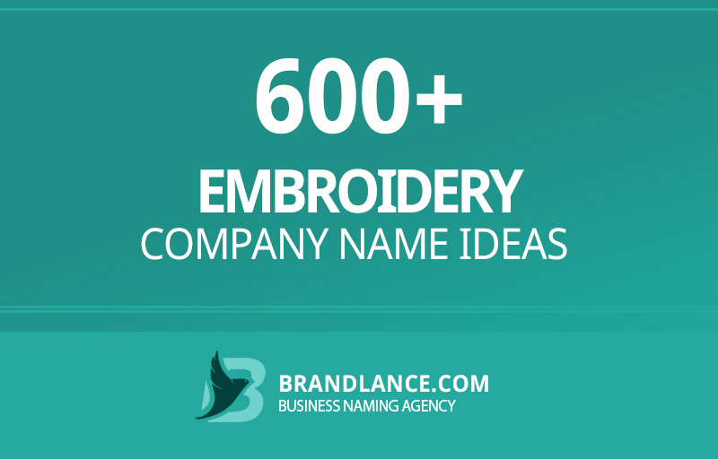 Embroidery company name ideas for your new business venture