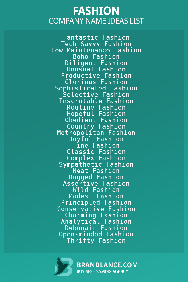 Fashion Stylist Name Ideas - razv4n-b