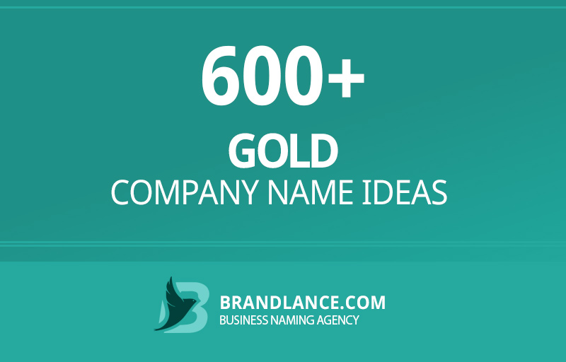Gold company name ideas for your new business venture