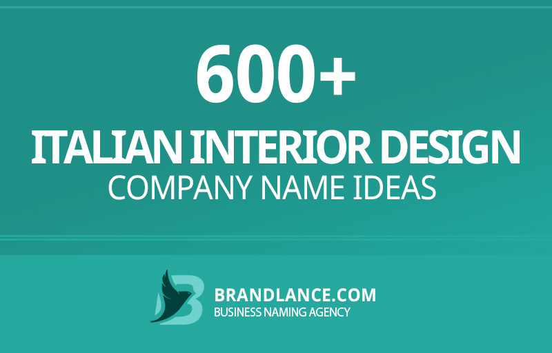 Italian interior design company name ideas for your new business venture