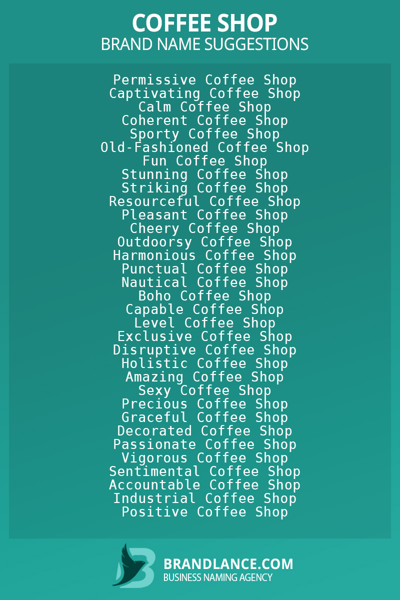 754+ Cool Coffee Store Name Ideas List Generator (2024)