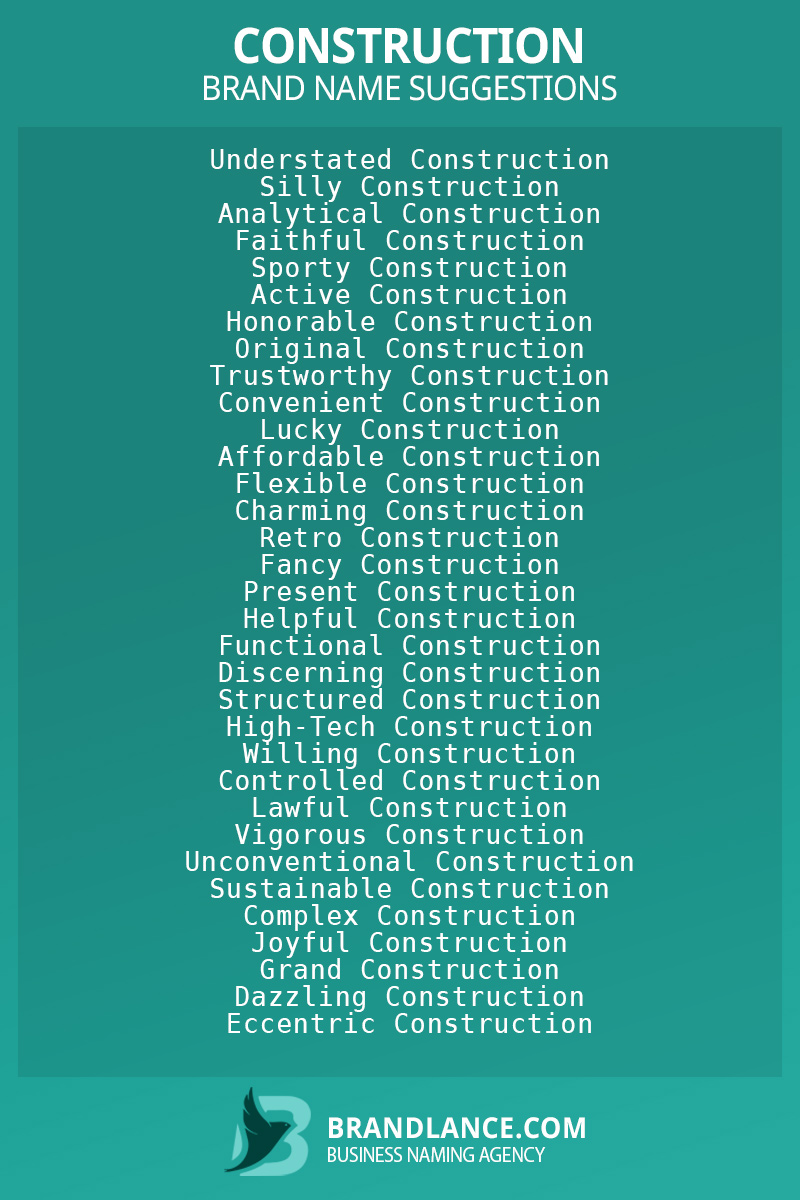 185+ Construction Company Names to Build a Strong Brand