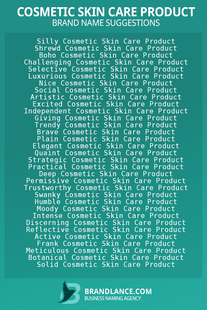 cosmetics brands names