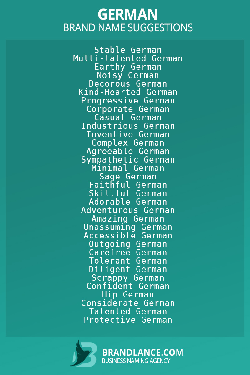 1100+ German Name Ideas List Generator (2023)