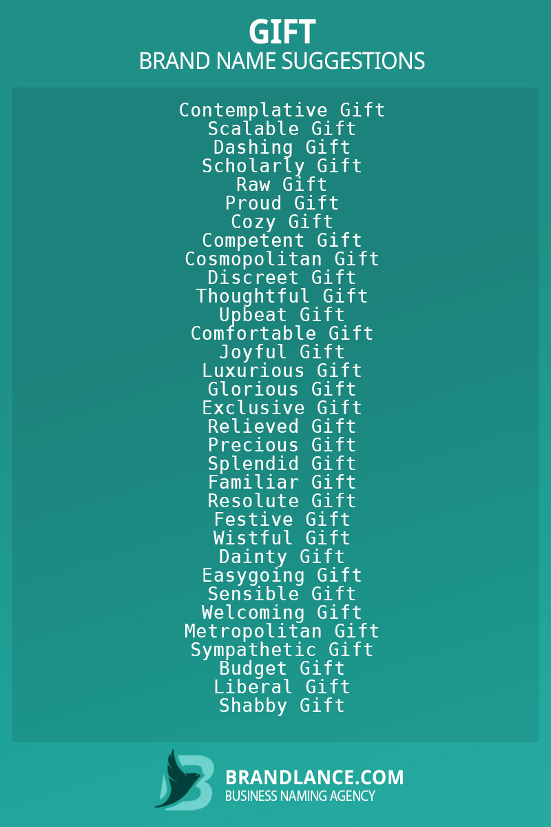 786+ Gift Company Store Name Ideas List Generator (2024)