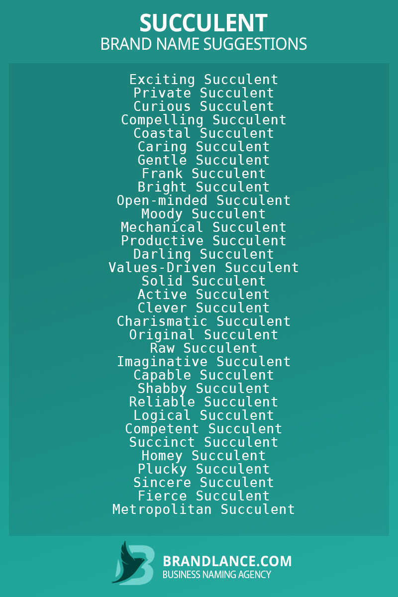 1432 Succulent Business Name Ideas List Generator (2023)