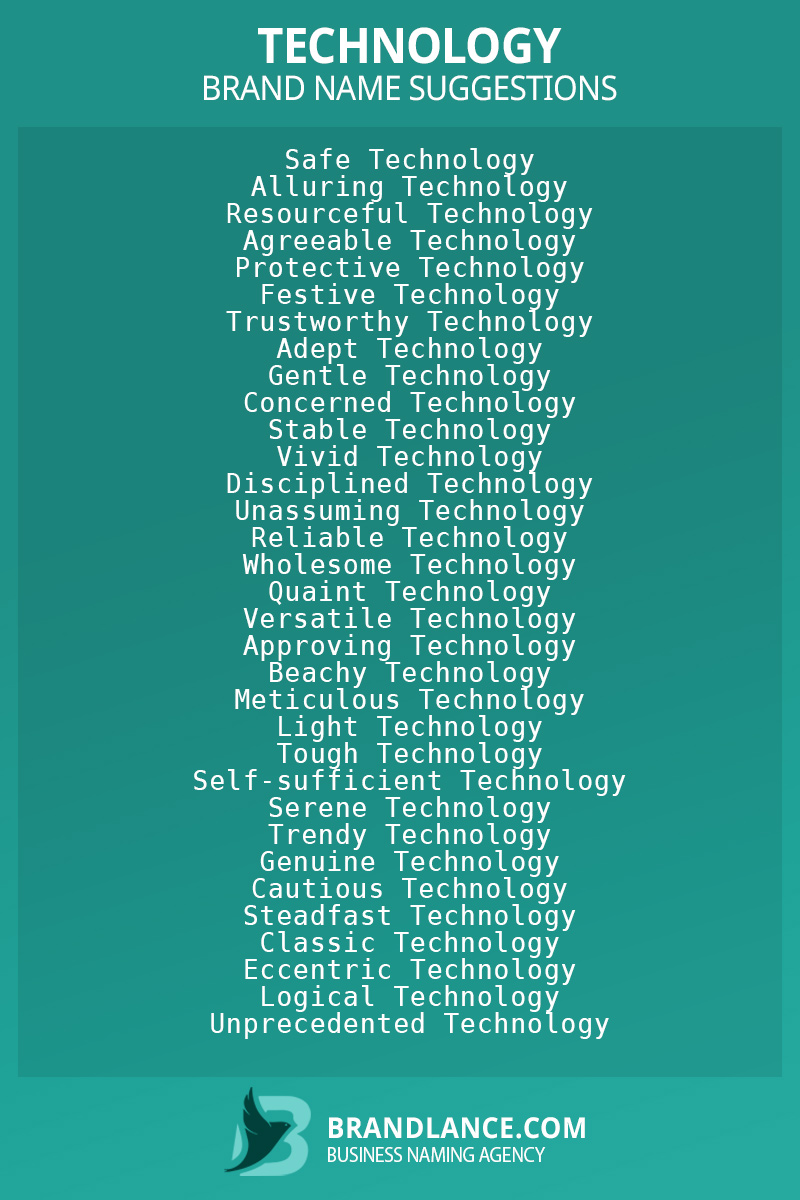 877 Technology Company Name Ideas List Generator (2023)