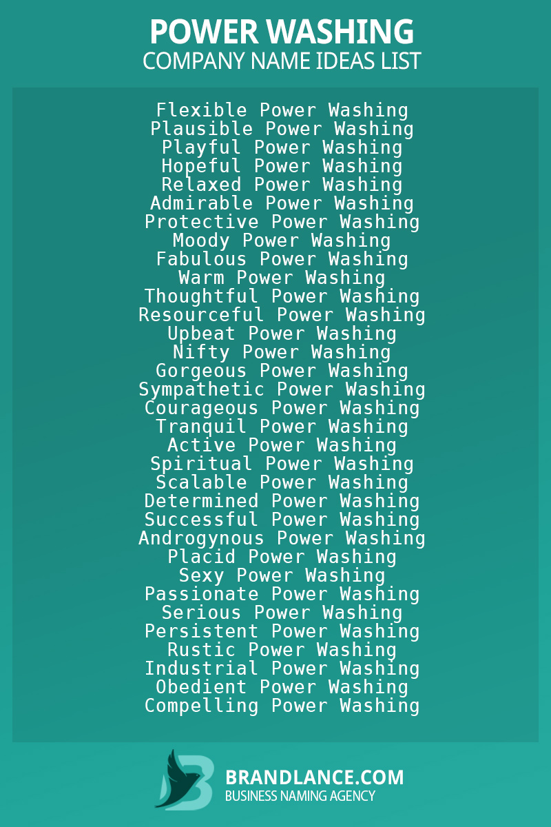 866-power-washing-company-name-ideas-list-generator