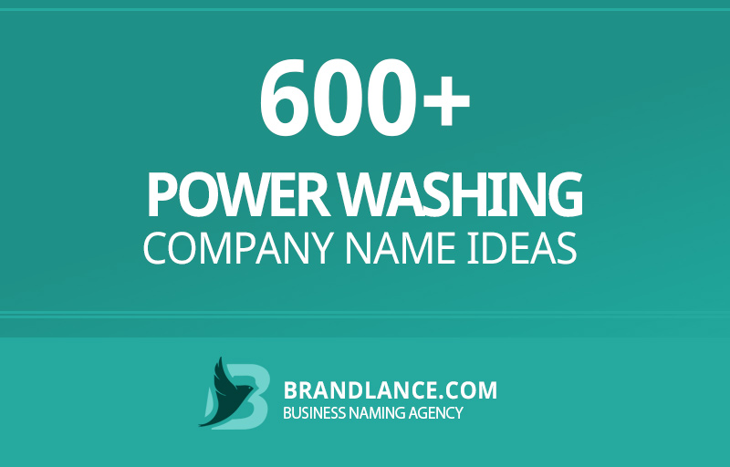 Power washing company name ideas for your new business venture