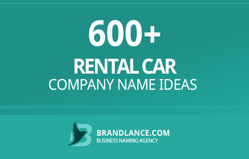 Rental car company name ideas for your new business venture