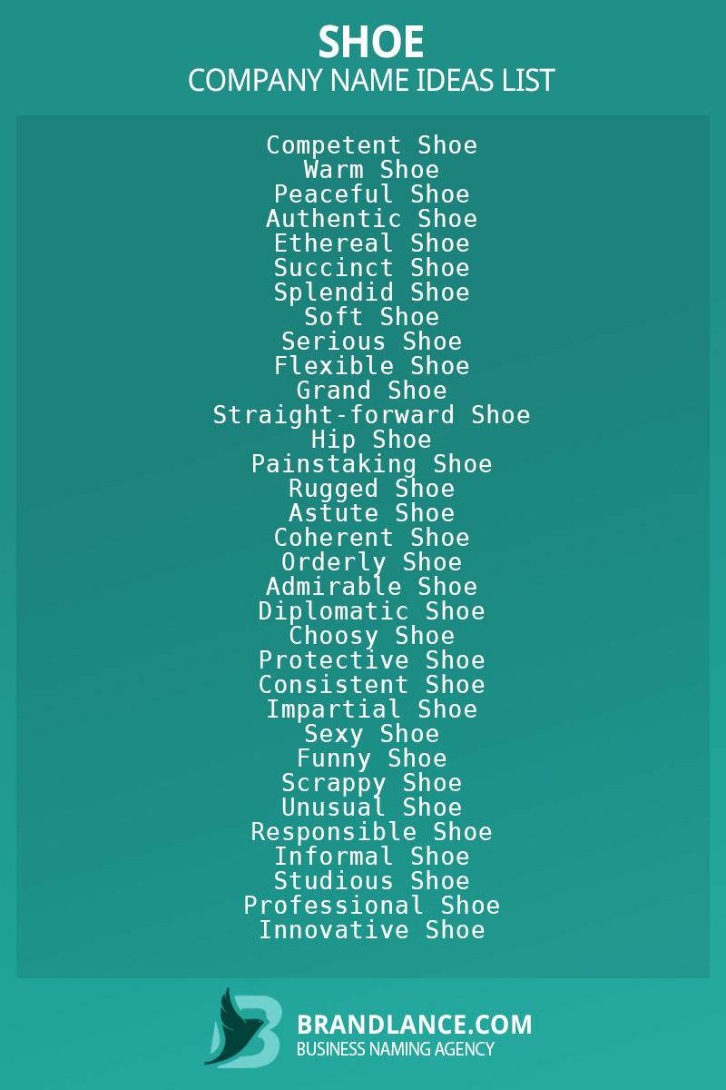 All company shoes on sale name