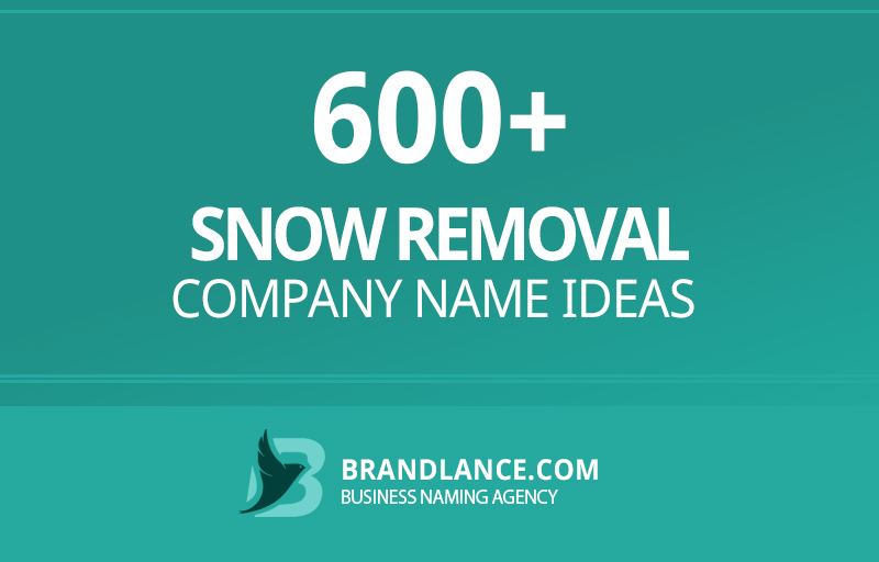 Snow removal company name ideas for your new business venture
