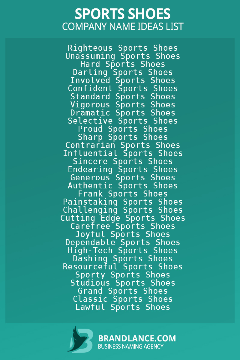 Sports shoes business naming suggestions from Brandlance naming experts