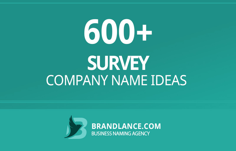 Survey company name ideas for your new business venture