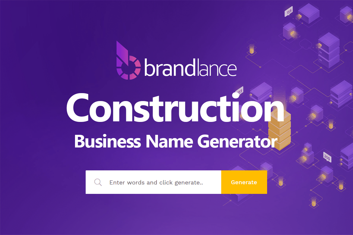 430 Construction Company Names Ideas List Generator Brandlance